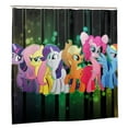 thumbnail image 2 of My Lit-tle Pony Shower Curtains for Bathroom, Shower Curtain Sets for Home Decor Waterproof Fabric Bath Curtain with 12 Hooks 72 x72 Inch, 2 of 8