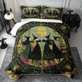 thumbnail image 2 of Erosebridal Witch Circle Bed Spread Queen 3pcs,Witchy Garden Queen Coverlet Set,Green,1 Quilt and 2 Pillowcases, 2 of 7