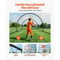 thumbnail image 4 of KFFKFF Freestanding Portable Baseball Batting Cage, HDPE Steel, 19.9×12.0×8.2 ft, 4 of 9