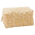 thumbnail image 1 of Bolsa de cosméticos floral con cremallera acolchada organizador de maquillaje bolsa de almacenamiento lindo estuche organizador de cosméticos para mujeres y niñas, 1 of 3