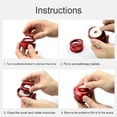 thumbnail image 3 of 1PCS Car Essential Oil Diffuser Solar Auto Rotating Car Perfume Car Air Freshener Fragrance Auto Accessories Decoration Ornament Car Air Freshener Smell, Red, 3 of 5