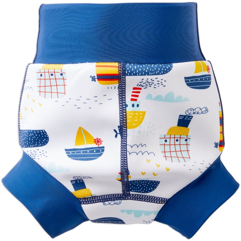 Splash About Happy Nappy Shark Reef 12-24 Mois - Couche De Bain Réutilisable Anti-Fuites