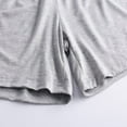 thumbnail image 4 of BONIXOOM Women's Plus Pants for Women Short Loose Holiday Mid Waisted Workout Chinos Clearance Summer Pants Gray 3XL, 4 of 6