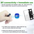thumbnail image 4 of Ring Remote Control Ring  App Page Turner, Smart BT Ring eBook Novel Page Turning Voice Smart Wearable Ring BT Camera Video Recording Remote, Scrolling Ring Support iOS,, 4 of 7
