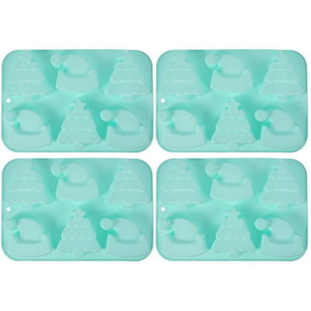 

FRCOLOR Mold Mold Christmas Cake Xmas Tree Tray Holiday Jelly Hat Santa Cookie Baking Fondant Chocolate Decor Biscuit Pudding