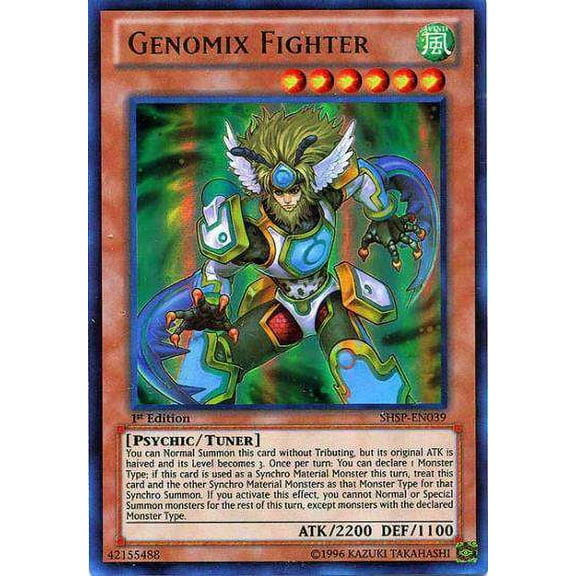 YuGiOh Shadow Specters Ultra Rare Genomix Fighter SHSP-EN039