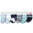 thumbnail image 2 of Luvable Friends Cotton Rich Baby Terry Socks 24-Pack, Mint Navy Stripes, 6-12 Months, 2 of 3