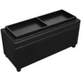 thumbnail image 7 of vidaXL Storage Ottoman Artificial Leather Black, 7 of 7