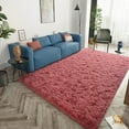 thumbnail image 2 of Junovo Super Soft Fluffy Area Rugs Modern Shag Rug for Bedroom Living Room,Cute Carpets for Kids Nursery Girls Home Dorm,4'x6',Blush, 2 of 7