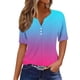 thumbnail image 1 of Camisetas Casuales de Mujer con Cuello en V Camiseta de Color Sólido, Manga Corta Casual Top para el Uso Diario, 1 of 5