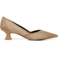 thumbnail image 2 of Franco Sarto Womens Darcy Pointed Toe Kitten Heel Pump Tuscan Taupe Beige Suede 10W, 2 of 5