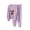 Purple, variant on Women's Plush Fleece Pajama Set Long Sleeve Top & Pants, Thick Fluffy Loungewear with Teddy Bear Print