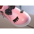 thumbnail image 4 of Otqutp Side Zipper Bow Glitter Light Up Sneakers for Toddler Boys Kids Baby Non Slip Leather Sport Shoes First Walking Shoes, 4 of 8