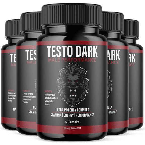 Testo Dark Advanced Formula Pills All Natural Vitamin Supplement TestoDark 300 Capsules