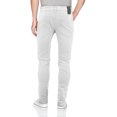 thumbnail image 2 of Men's Skinny Fit Distressed Quilted Stretch Fashion Moto Zipper Jeans (RTZ White, 32x30), 2 of 3