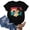 Black, variant on Ayolanni Beach Shirts for Women Dressy Tunic Tropical Print Short Sleeve Crew Neck Blouse Oversized Vacation Shirts Womens Summer Tops Black L