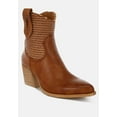 thumbnail image 2 of Big Mood Raffia  Faux Leather Cowboy Boots, 2 of 9