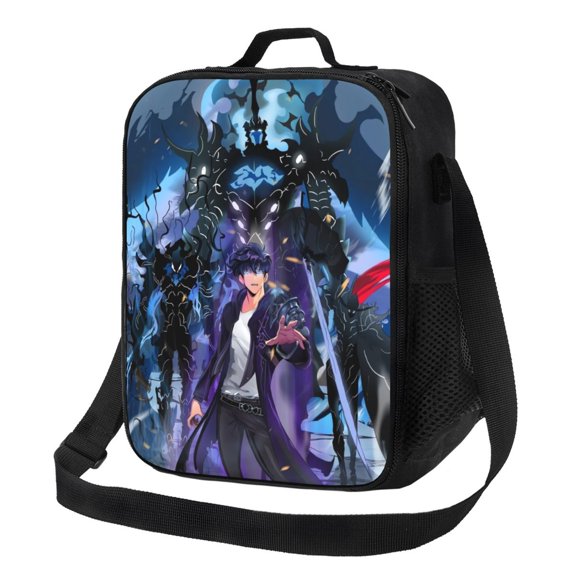 Solo Leveling Sung Jinwoo Lunch Bag Lunch Box Lightweight Durable Lunch Tote Bag Portable Reusable Lunch Box Tote For Work Sport Picnic Camping