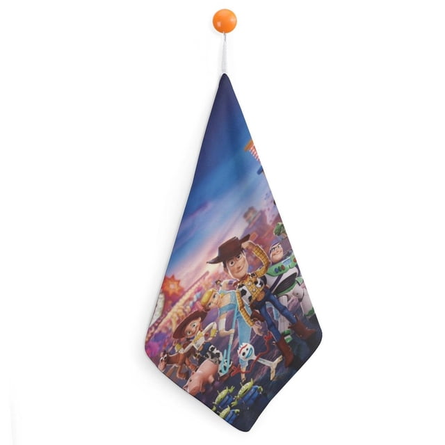 Toallas de mano de Toy Story para baño, toallas de algodón suaves y absorbentes para spa, baño, gimnasio, cocina, juego de toallas de mano decorativas a cuadros, 1 pieza