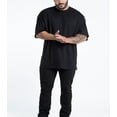thumbnail image 3 of JH Design Men’s Black Crew Neck Big & Tall Short Sleeve T Shirts in 3 Pack or 6 Pack, 3 of 6