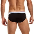 thumbnail image 2 of LEEy-world Men's Underwear Men's Thong Underwear Low Rise Bikini T-Back Black,L, 2 of 5