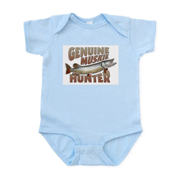 CafePress - Muskie Hunter Infant Bodysuit - Baby Light Bodysuit, Size Newborn - 24 Months