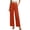 Brown, variant on Womens Casual Wide Leg Pants High Waisted Button Down Straight Long Trousers Palazzo Pants Beige L