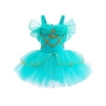 thumbnail image 2 of WIBACKER Girls Ballet Tutu Dress 2-8Y, Shiny Princess Tulle Leotard Ballerina Dance Costume Halloween Christmas 1Piece, 2 of 9