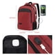 thumbnail image 3 of Mochila de viaje para portátil Monsdle, antirrobo, USB 15.6 pulgadas, roja, 3 of 6