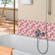 thumbnail image 4 of Mosaicos 3D Azulejos Pegatinas Simulación Decoración DIY Piso Plano Pared Pegatinas Película Brillante, 4 of 7