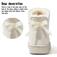 thumbnail image 5 of Knivor Cozy Winter Boots for Women Fuzzy Warm Ankle Snow Boots with Back Bow Detail Stylish Slip On Short Boots for Casual Cold Weather Outdoor Wear, 5 of 9