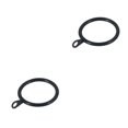 thumbnail image 4 of Toystoory Anillo colgante para cortina, hogar, dormitorio, sala de estar, barra para cortinas, gancho colgante de Metal negro fusionado 24 piezas 2piezas Toystoory CBP432571, 4 of 5