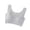 Light Gray, variant on HXWCHs U Back Longline Sports Bras for Women Scoop Neck Padded Yoga Workout Crop Top with Built in Pads Light Gray L
