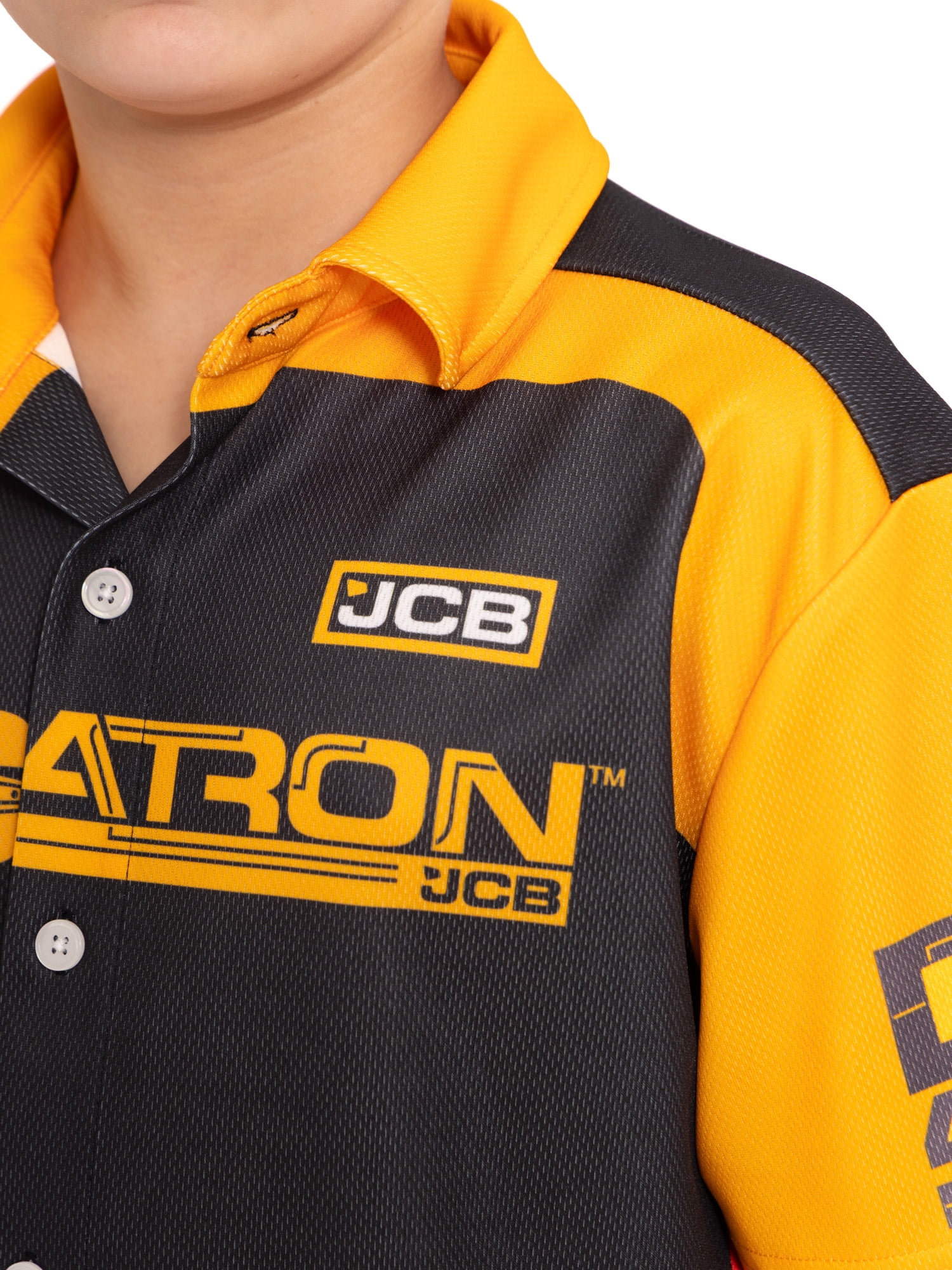 Monster Jam Digatron Boys Button Shirt with Short Sleeves, Sizes 4-16