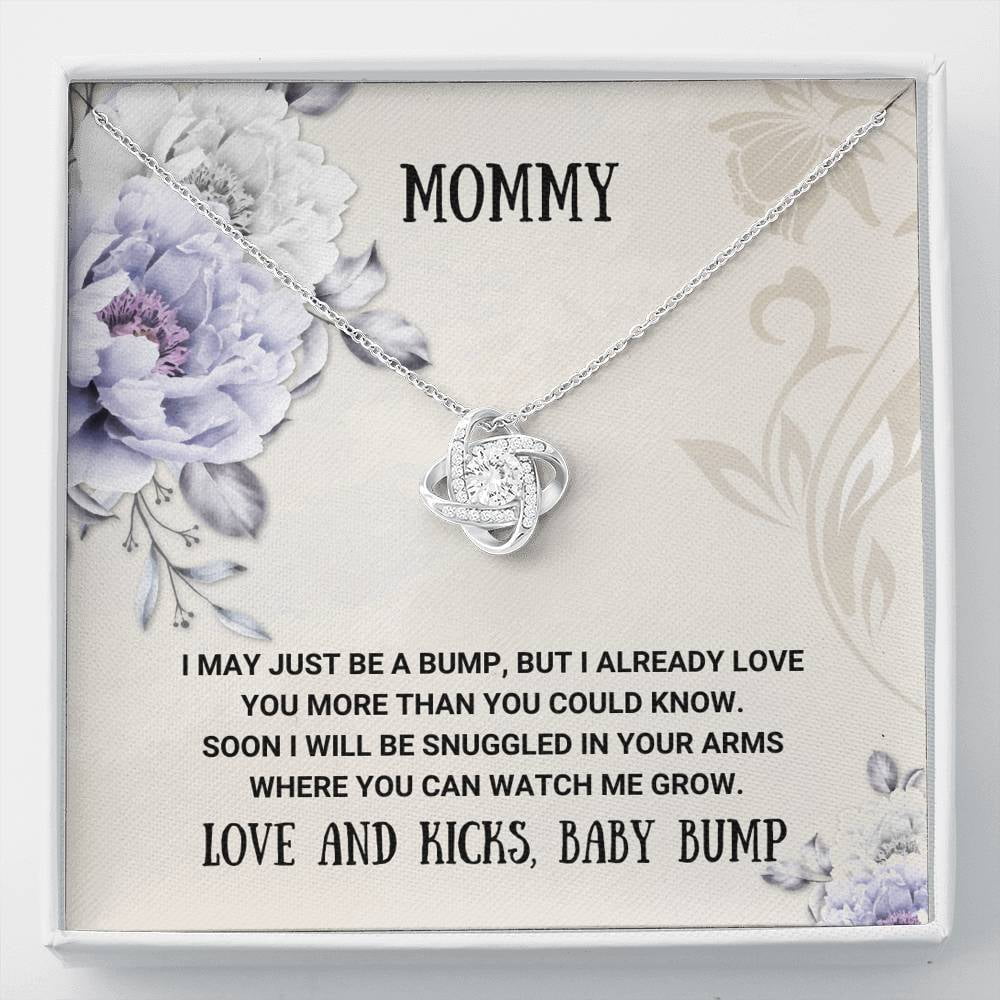 To My Mom - Lucky To Have You - Love Knot Necklace – Castle Bliss