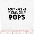 thumbnail image 4 of Inktastic Don't Make Me Call My Pops Girls Toddler Dress, 4 of 5