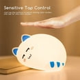 thumbnail image 2 of EIMELI Cat Lamp Cute Bedside Lamp Table Lamp Portable Silicone Colorful LED Nightlight Baby Night Light Super Cute Gifts for Kids, 2 of 6