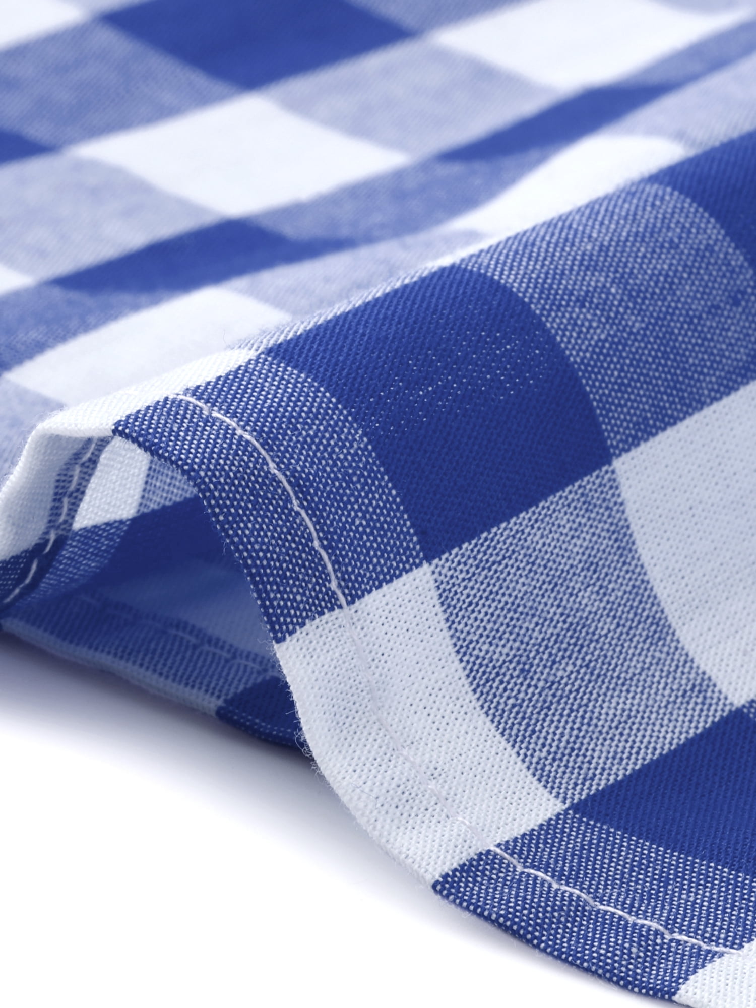 DARING DIVA Women's Plus Gingham Tiered Layer A Line Skirts 4X Blue