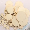 thumbnail image 4 of 100pcs Diy Craft Wood Kit Predrilled With Hole Wooden Circles, 4 of 5