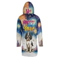 thumbnail image 2 of Happy New Year with English Springer Spaniel Fireworks Holiday Xmas Winter 2025 All Over Print 3D Hooded Duffle Toggle Coat Springers Dog Lover Gifts - 00025, 2 of 6