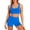 Blue, variant on Yoga Set for Women Wireless Small Bust Push-up Beautiful Back Camisole Tank Top European Style Plus Size Girl Comfortable Sports Bra Set XL