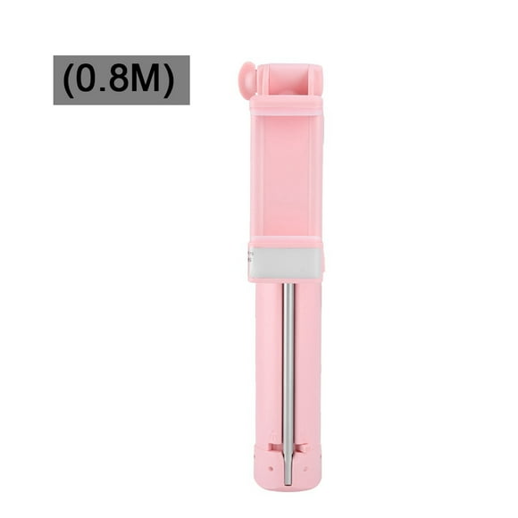 ZOUSSIQI A17 Portable Multifunction Bracket Selfie Stick for Apple Android Phone(Pink 0.8m) EL225#36569