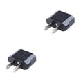 thumbnail image 3 of Toystoory Enchufe del Enchufe de conversión Enchufe del convertidor de corriente CA Adaptador de viaje móvil Adaptador de negro 2piezas, 3 of 6