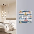 thumbnail image 4 of Yayeee Toggle Light Switch Wall Plate 3-Gang 6.37"x4.48" Decorative Outlet Cover, White Hand Drawn Sailboats, 4 of 7