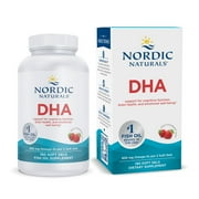 Nordic Naturals DHA Softgels, 830 Mg, Strawberry, Fish Oil 180 Ct