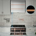 thumbnail image 2 of Akicon 36 inch Kitchen Range Hood with 600 CFM, Stainless Steel Wall Mounted Ducted Range Hood, 3 Speed Fan with LED Light, Powerful Vent Motor, Brushed Stainless with Copper, 2 of 7