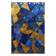 thumbnail image 5 of Blue Gold Mosaic Curtains Black Out 72 Inch Length Curtains for Sliding Glass Doors Bedroom Living Room 2 Pack, 5 of 6