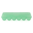 thumbnail image 3 of Tuff Stuff TS-ETS12 Reusable Carrier Washable Storage Container Empty Plastic Chicken Egg Carton Tray with Lid, 12 Eggs, Green, 3 of 9