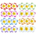 thumbnail image 1 of Paquete de 24 pinzas para el cabello de flores hawaianas de 2,5 pulgadas, accesorios para el cabello de espuma Plumeria, clip para mujeres, decoraciones de fiestas tropicales hawaianas, traje de vacac, 1 of 5