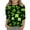 Z9-Green, variant on shoper Kids St Patrick's Day Shirt Crewneck Plaid Shamrock Tee Shirts for Kid long-Sleeve St Patrick's Day Kids Clothes White 110